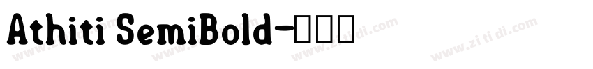 Athiti SemiBold字体转换